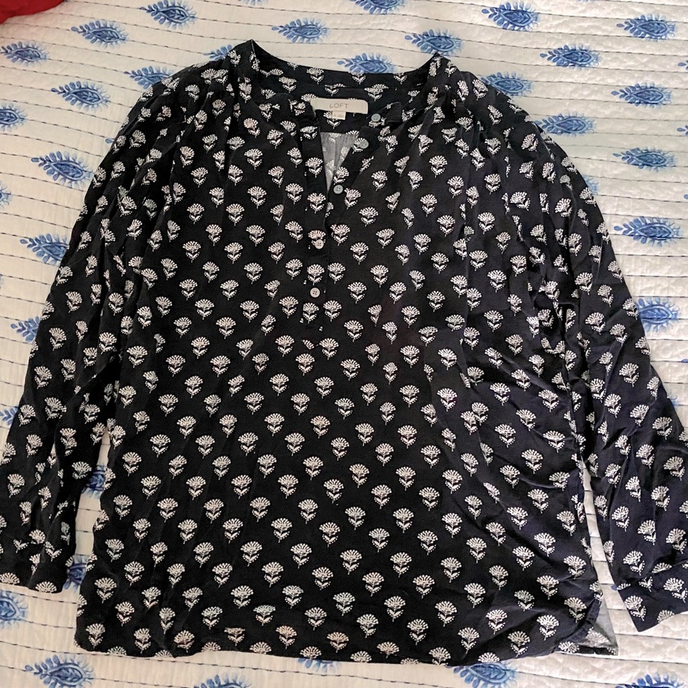LOFT Long Sleeve Blouse